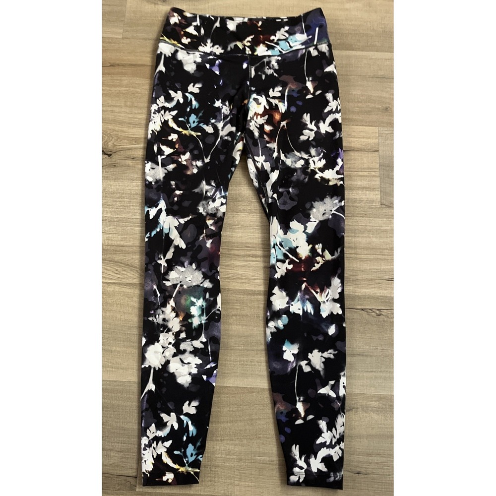 Nike Dri-Fit The One Training Tights Floral Print Mid Rise CD6997-010 Medium